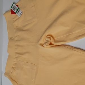 NWT Style & CO Sort Lemon Twist stretch pants SZ L